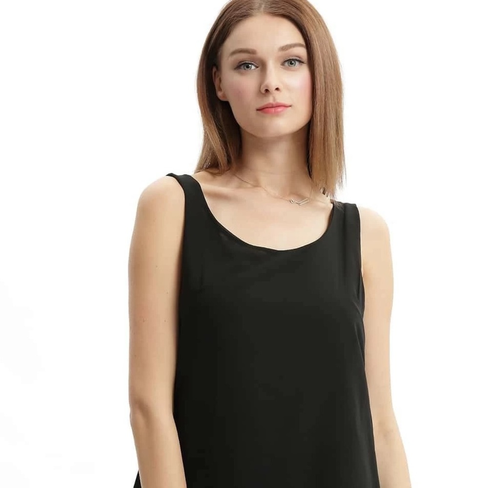 MANGO Chiffon Double Layer Top